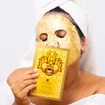 Zlatá listová maska - na rozžiarenie pleti - s vitamínom C - pravá kurkuma - TRUE TURMERIC